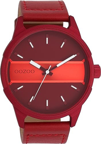 Oozoo Timepieces Herren Uhr | Armbanduhr Herren mit Lederarmband | Hochwertige Uhr für Männer | Edle Analog Herrenuhr in rund | C11231