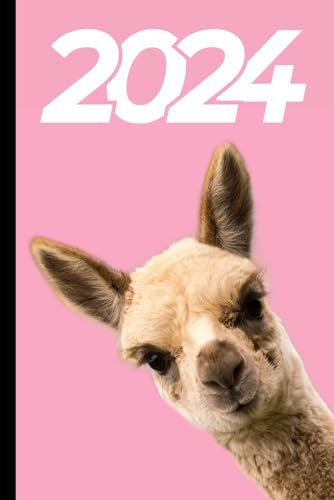 Terminplaner 2024 - Von Januar bis Dezember - Einfach, Kompakt und Übersichtlich: Geeignet als Alltagsplaner, Organizer, Kalender, Studienplaner uvm. | Süßes Alpaka Design
