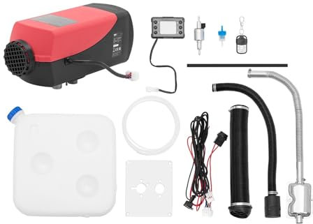 MSW MSW-DPH-01 - Riscaldamento diesel da pavimento, 12 V, 5 kW, serbatoio da 10 l, riscaldamento diesel per auto, camper