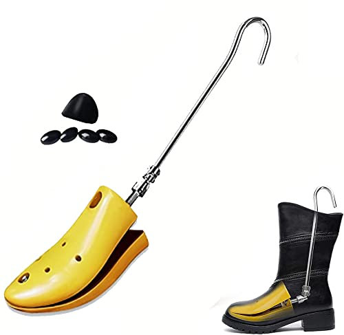 Docuuleuy 2 Pcs Shoe Boot Stretcher for Thick Feet,Stretching Work Boots Instep Height,Adjuatable Pro Shoe Boot Trees Expander Higher Spreader,for Women/Men Sneakers Flat Shoes Hiking Boots (2 Pcs)
