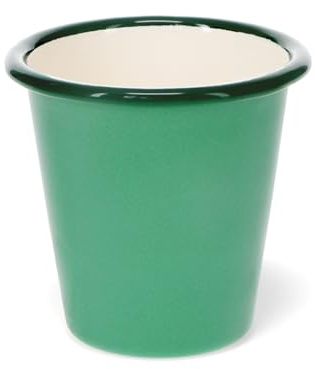 Rex London Enamel Tumbler 300ml - Green, Kids Drinking Cups, Picnic Tableware, Childrens Mug, Small Cup for Water Juice, Outdoor Camping Beaker, Durable Plastic Free Glassware, Sage Finish.