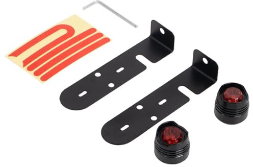 FGRNIOD Luci a Batteria durevoli Sinistra/Destra Luce a LED Universale Compatibile for Xiaomi M365 PRO Pro2 Avvertimento di Guida di Veicoli Luce Lampeggiante di Notte(Noir)