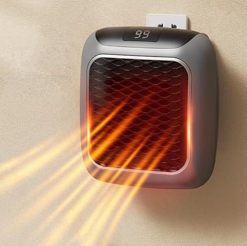 Mini Heater, Portable Heater With Adjustable Thermostat and Timer for Home Office Bathroom Indoor Use