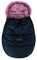 BABYLUX Fußsack Winterfußsack Kinderwagen- Babyschale- Buggy Fußsack Babyfußsack Cozy (K26 - Schwarz/Rosa)
