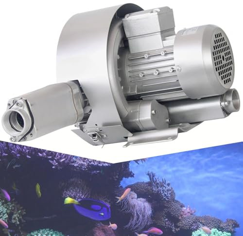 XNZJHPP High Pressure Air Blower,Regenerative Blower,380v Air Blower,High-Pressure Vortex Ring Blower,Industrial Extractor Fans,Air Blower Fan (1300W/380V)