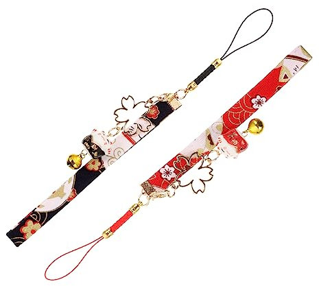 Angoily 2 Pièces Breloque Pour Téléphone Portable Motif Chat Chance Cordons Décoratifs à Suspendre Pour Téléphone Cartes Et Clés Usb Lot