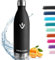 Botella agua Acero Inoxidable, Botella Termica - 1000ml sin BPA, Botella Agua Gimnasio, Doble Pared al Vacío a Prueba de Fugas, Cantimplora Termica para Deporte - Conserva 12 Horas Caliente, 24 frio