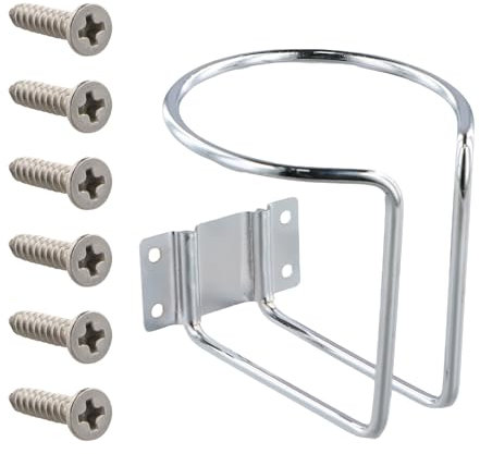 Dewocke Portabicchieri in Acciaio Inox, Portabevande Auto, Portabicchieri Universale Auto con Viti per Lattine di Bevande, Bottiglie, Birra, Supporto per Tazza per Barche, Camion, Camper, Rimorchi