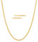 KRKC&CO Herren Kette mit 24K Goldbeschichtung, 3mm Panzerkette mit Diamantschliff, Cuban Link Chains Kubanische Goldkette, Nickelfrei Halskette, Geschenke für Männer Jungen, [Länge 50,8cm]