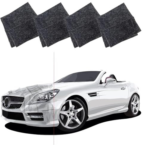Nano Sparkle Cloth 4PACK, 2025 Paño nanosparkle quita arañazos coche, Para arañazos de coche, Repara FáCilmente ArañAzos de Pintura y Manchas de Agua