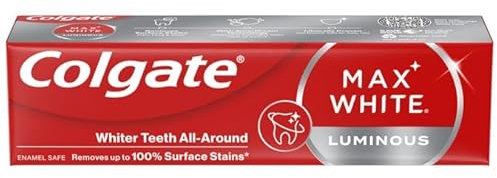 Max White Luminous Teeth Whitening Toothpaste 75ml (Pack of 4)