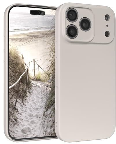EAZY CASE - Silikonhülle für iPhone 17 Pro Max Hülle Silikon Case Grau weich stoßfeste Handyhülle Schutzhülle mit Kameraschutz Dünn Premium Schutz Cover TPU Phone Bumper in Polarstern Matt