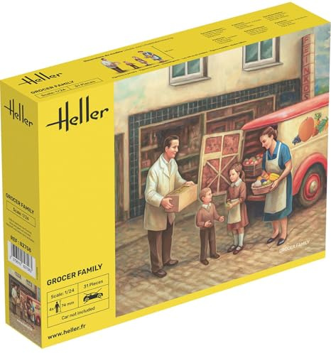 Eerel HE82758 1/24 City Mobile Sales Family 4 Figuren, Modell Kunststoff