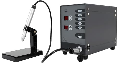 TESUGN Automatische Punktschweißmaschine, 220V 100W Schmuck Gold Silver Punktschweißgerät Elektrisches Pulse Spot Welder, Puls-Argon-Lichtbogenschweißmaschine für Schmuck-Schweißen
