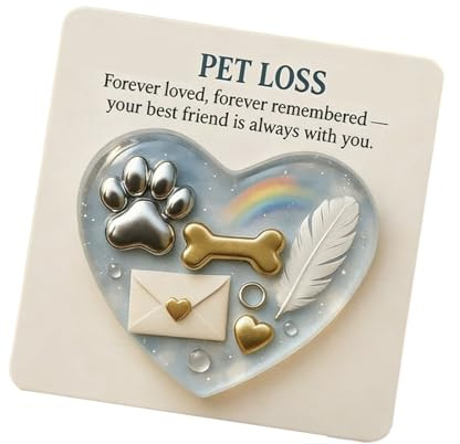 Pet Loss Hug | Taschen-Hunde-Souvenir, Trauerkarten für Tierliebhaber, Freunde, Tierärzte, Unterkünfte, Geburtstage, Feiertage, Themen-Events, Zuhause, Reisen