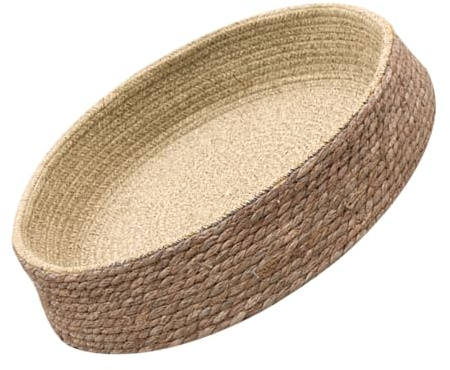 UTHCLO Hand Woven Grass Willow Braided round Pet Nest Cushion for Cats and Dogs, Washable Wicker Dog Bed Mat Suitable for Home Use Comfortable Pet Sleeping Bed