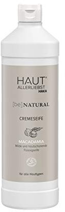 HAUTALLERLIEBST Flüssigseife, Creme Seife Macadamia mild und hautschonend, 1 l Nachfüllflasche