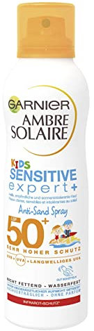 Garnier Ambre Solaire Anti-Arena Sunscreen Spray Niños / Sun Spray para niños wasserfestt Extra / UPF 50+, 1-pack - 200 ml