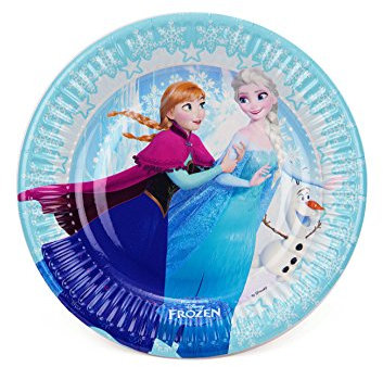 8 kleine Teller Die Eiskönigin - Frozen Ice Skating
