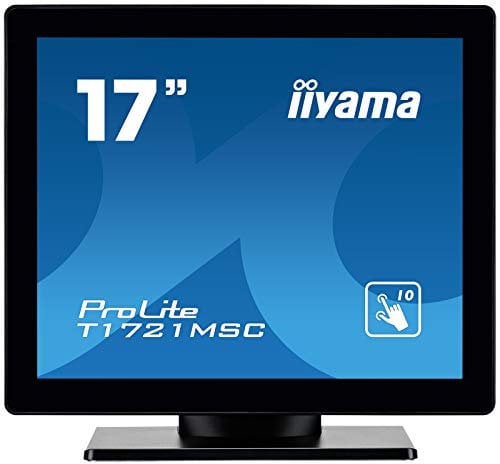 iiyama Prolite T1721MSC-B1 43 cm 17 LED-Monitor SXGA 10 Punkt Multitouch kapazitiv VGA DVI IP3 schwarz