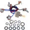 Kabelbaum-Set für E-Gitarre, Ersatz für LP, 2 T2 V, 3-Wege-Kippschalter, 500 K Töpfe und Buchse für Dual Humbucker Gibson Les Pual Style Gitarre, cremefarbene Spitze