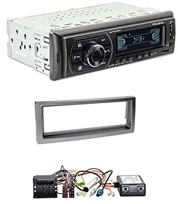 Set: Caliber RMD050DAB-BT DAB+ Radio + Radioblende anthrazit + CAN-Bus Adapter kompatibel mit Citroen C5 10/2004-04/2008 / Peugeot 407 12/2005-12/2011
