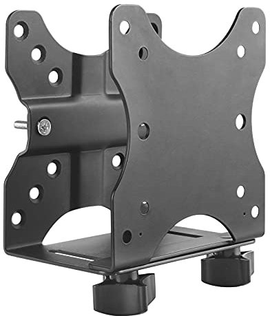 BeMatik - Soporte de caja de ordenador CPU compacta mini para fijación a mástil pared y VESA