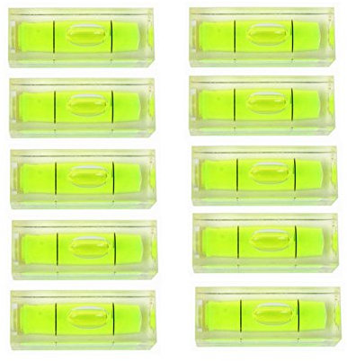 11 pcs Mini Bubble Spirit Level, 10x10x29mm Square Picture Hanging Level Mark Measuring Tools
