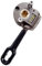 Auvent universel bronze avec vis de fixation au support.