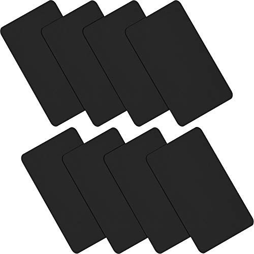 WILLBOND 8 Stücke Nylon Patches Selbstklebende Nylon Patches wasserdichte Patches für Kleidung Daunenjacke Zelt Kleidung Tasche (Schwarz)
