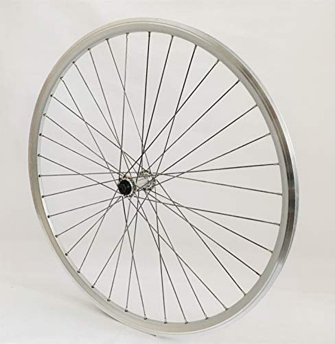 Vuelta Fahrradfelge 28 Zoll Vorderrad inkl. Feinwerk Nabe - Made in Germany - Vorderrad Felge Silber mit Felgenbremse, 622x19 Airtec 3 Hohlkammer-Felge 1060g,Hohlkammer-Felgen, Laufrad Fahrrad Rad
