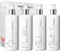 Print Maniacs Mrs Hinch Inspired White Personalised Pump Bottles Bathroom Kitchen Set Shampoo Conditioner Body Wash Bath Soak (F2) (Silver)
