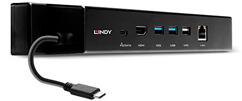 LINDY 43319 USB 3.2 Gen 2 Typ C Mini Docking Station - HDMI, PD 3.0 100W, USB 3.2 Gen 2, Gigabit