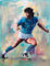 LBMED Leinwand Bilder Kunst Diego Maradona für Schlafzimmerdekor Malerei Poster Druckt Gedruckte 23.6x35.4(60x90cm) Kein Rahmen