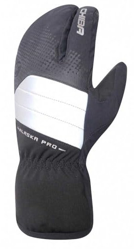 Chiba Alaska Pro Winter Fahrrad Handschuhe lang schwarz/silberfarben 2025: Größe: S (7)