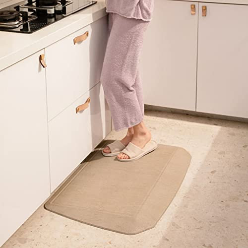 ZONOBI Küche Anti-Ermüdungs-Teppich Komfort Kissen Stehmatte rutschfest Wasserdicht Ergonomisch Läufer-Teppich für Stehpult, Büro und Zuhause (Color : STYLE2, Size : 88 * 56cm)