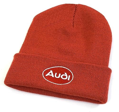 Audi A7-7224 Mütze Feinstrick Beanie, Oval Logo, braun