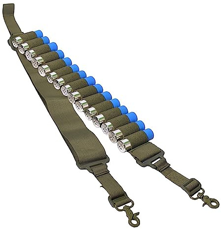 ACEXIER Tactical 15 Schuss Munitionspatronenhalter Gürtelgewehr 12 Kaliber Munitionstasche Militär Schießpatronen Holster Schultergurt