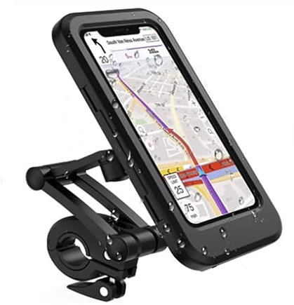 Orco Bike Phone Holder Waterproof - Motorbike Phone Holder 360° Rotation, Cycling Handlebar Bag, Bike Phone Mount for iPhone 14Pro Max/14Pro/14/13/11/X/8 Samsung LG Cellphones up to 7''