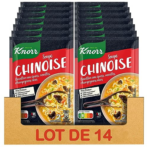 Knorr Soupe Déshydratée Chinoise 45g - Lot de 14