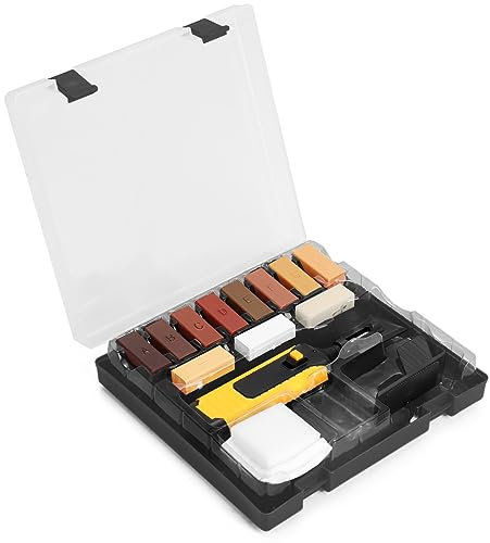 19 Pcs Laminate Floor Repair Kit, PVC Vinyl Laminate Floor and Plastic Repair Kit, Tile Wood Furniture and Carpet Repair Kit