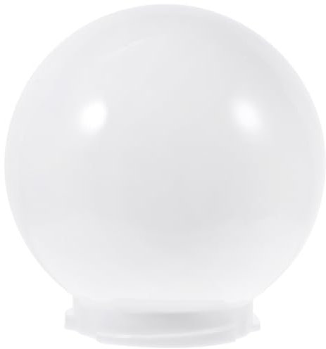 MAGICLULU Kugel Lampenschirm Ersatz Für Außenleuchten Acryl Milky Spherical Lampshade Für Garten Terrasse Und Wandlampen
