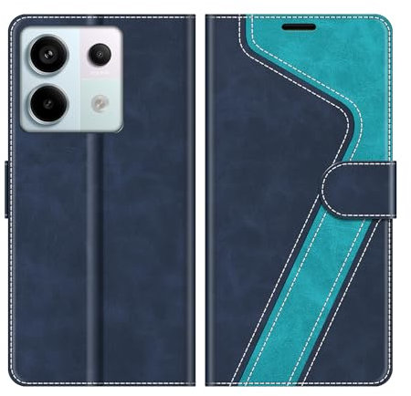 MOBESV Custodia per Xiaomi Redmi Note 13 PRO 5G(Non per 4G), Cover a Libro Magnetica Custodia in Pelle per Xiaomi Redmi Note 13 PRO 5G, Elegante Blu
