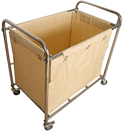 DSeenLeap Carro de Servicio Organizador Carro de Servicio con Ruedas y Bolsa, Carro de Limpieza Comercial para Habitaciones de Hotel, Escuelas, Carga 150 kg (Bolsa de Carro)