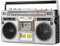 Retro Bluetooth Cassette Player with FM and DAB+ Radio, CD and Tape Player Recorder - Classic 80s Style Boombox for Family Gathering and Travel