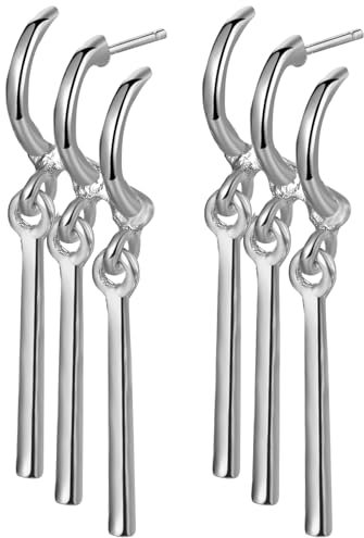 Aroncent Zoro One Piece Ohrringe: Edelstahl Zoro Anhänger Schmuckstücke für Fans Silber