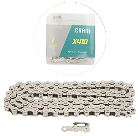 plplaaoo Single Speed ​​Kette 1 2x1 8 116 Glieder mit Magic Buckle für BMX Mountain Road Ersatzkette