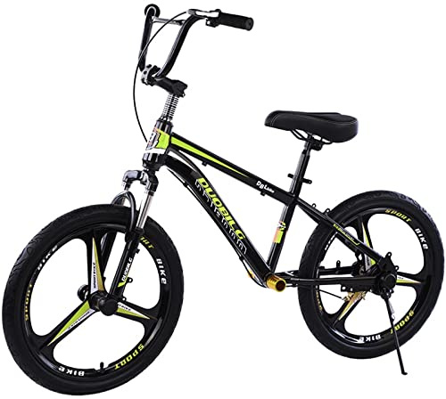 16/18 20 Zoll Laufrad mit Bremsen/Fußstütze, Geschenk für große Kinder/Erwachsene/Jungen/Mädchen, verstellbarer Lenker/Sitz, kein Pedal, Kleinkind-Laufrad, unterstützt 100 kg (Farbe: Grün, Größe: 20