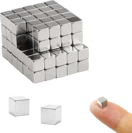 110 Stück Klein Neodym Magnete Extra Stark 5x5x5 mm Mini Magnet Würfel, Magneten Starker Halt, Kühlschrankmagnete, Starke Magnete für Magnettafel Kühlschrank Tafelmagnete Fotos Whiteboard