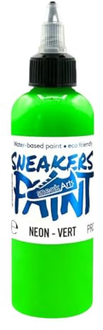 SneakArts Neon Lederfarbe (Grün, 100 Milliliters)